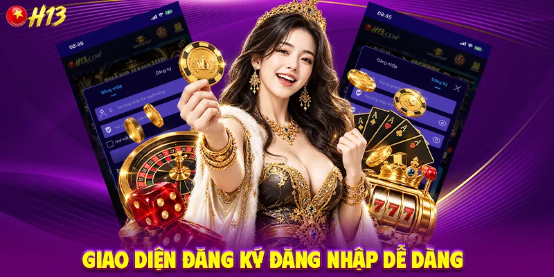 Giao Diện Đăng Ký Đăng Nhập Dễ Dàng 